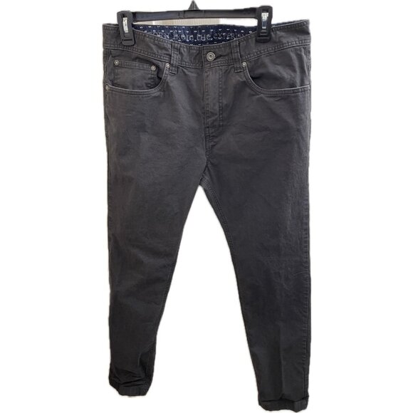 Prana Pants Mens 33x32 Brion Slim Gray  Hiking Stretch Outdoor Casual M4BN32312 - Picture 2 of 16